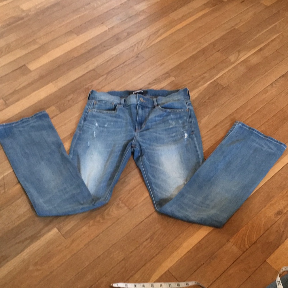 Express Stretch Barely Boot Jeans Size 10R